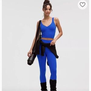 lululemon Align™ Tank Top
Light Support, A/B Cup  Blue V-Neck  brand new size 6